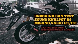 REVIEW DAN TEST SOUND KNALPOT RACING R9 MISANO VARIO 125/150 | Ramah Lingkungan by Purbalingga