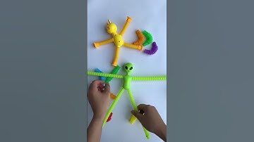 Robot Yellow Mini Pop Sound ASMR Creating satisfying POP #asmrsounds #satisfying #relaxing #creative