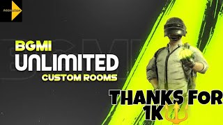 🔴 LIVE UNLIMITED COUSTOM ROOMS FOR SUBSCRIBERS THANK YOU FOR 1 K SUBS 🥀 | 5 FINGER FULL GYRO