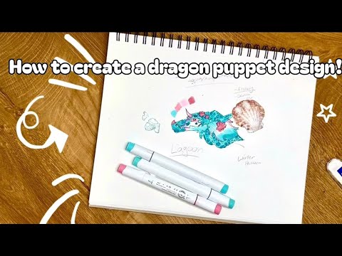 How to create a dragon puppet design!