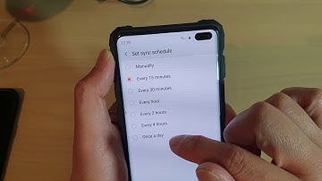 Galaxy S10 / S10+: How to Change Email Sync Schedule Time