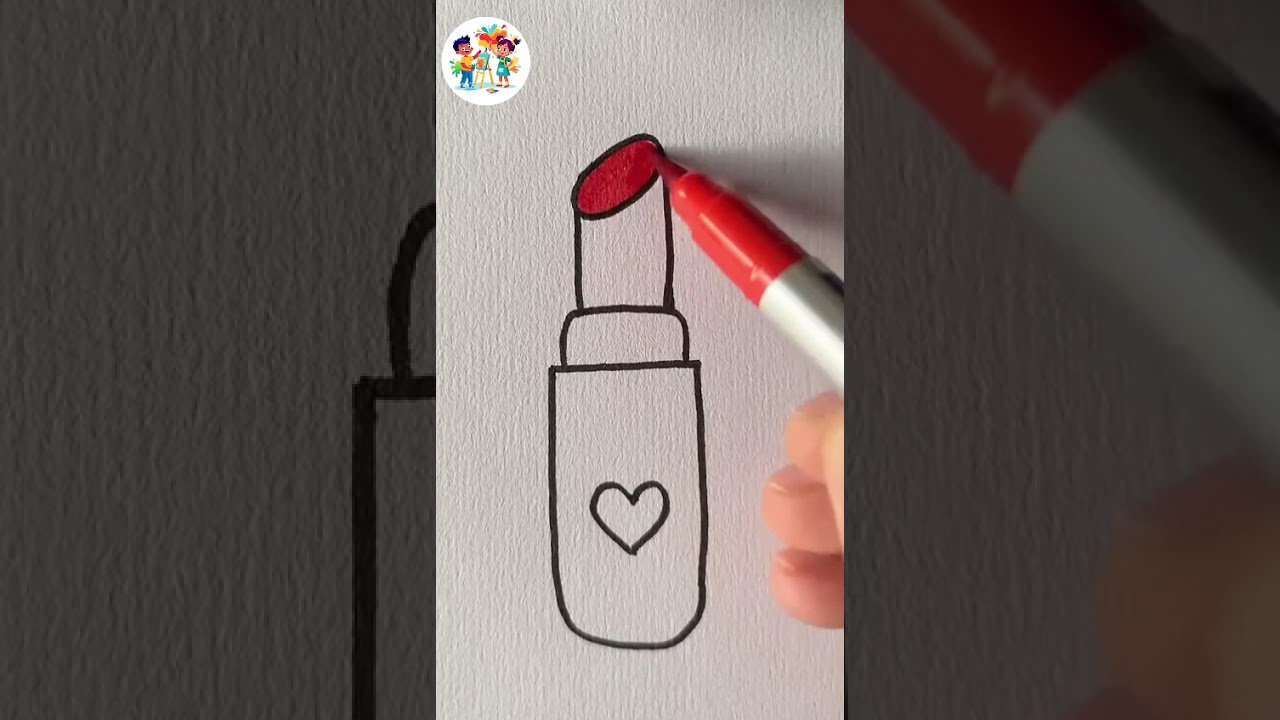 Easy lipstick 💄drawing 