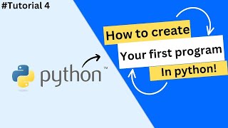 how to write first python program | how to write first code in python | Tutorial 4 | 2023