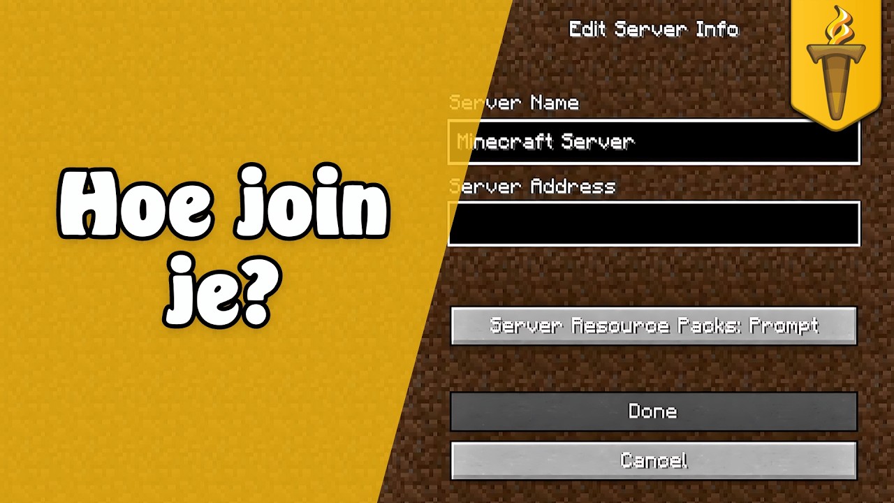 Hoe JOIN Je de TorchCraft Server? 🎉 | Minecraft Nederlands - YouTube