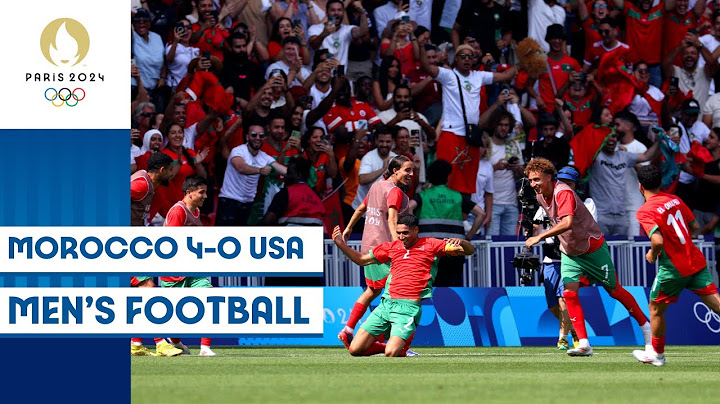 Morocco 🇲🇦 Beat USA 🇺🇸 to Enter Men's Mootball Semi-Finals | Paris 2024 highlights