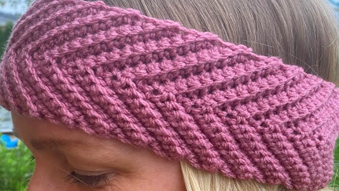 My Easy ARROW Crochet Headband Pattern in ALPACA Yarn 