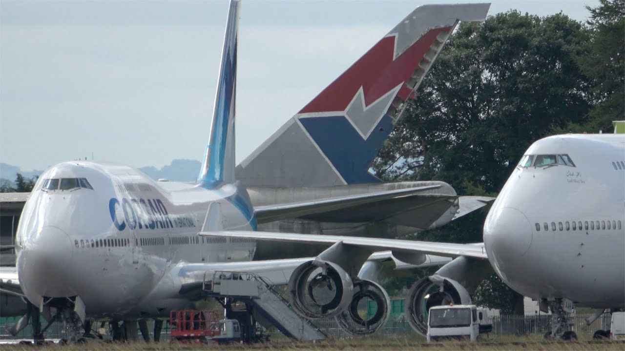 Aircraft Graveyard. 747s, 737s, 757s, 727s and more. Kemble Cotswolds Airport. 7th July 2021