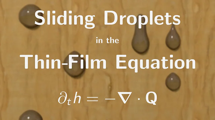 Sliding Droplets in the Thin-Film Equation