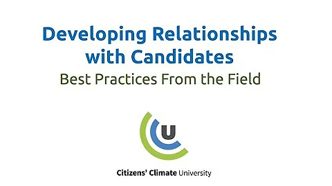 Citizens' Climate University: Developing Relations...