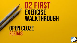 B2 First Exam - Open Cloze Guided Correction | ESL Lounge FCE048
