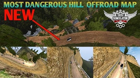 Indonesia bus simulator_New Dangerous Hill Offroad map mod  for Bussid video by RAMESH KRC GAMING