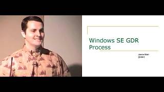 WinSE - GDR Process - Jamie Blair - 2004/02