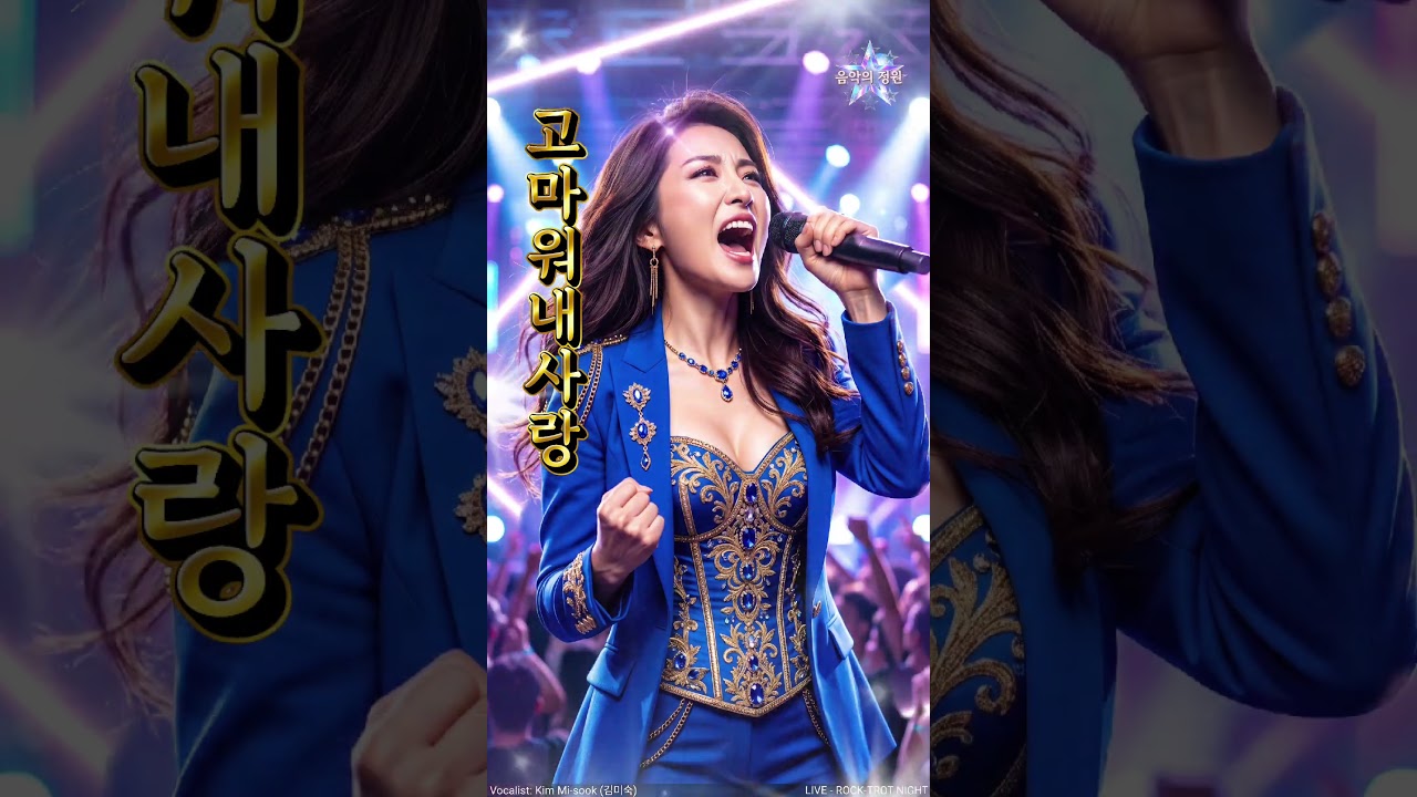 가창력 폭발한 역대급 락발라드 무대ㅣ"고마워내사랑"ㅣ #8090락발라드 #허스키여신 #ai음악