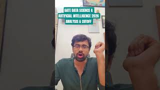 GATE DATA SCIENCE AND ARTIFICIAL INTELLIGENCE 2026 paper analysis and cut off expected #gate2026