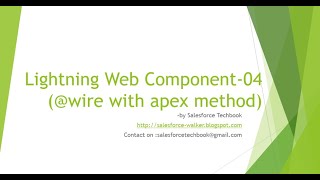 Lightning Web Component-04 ("wire" decorator and call apex method with "wire")