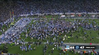 North Carolina fans STORM THE FIELD after a 2OT thriller vs. Duke 😤 | ESPN College Football