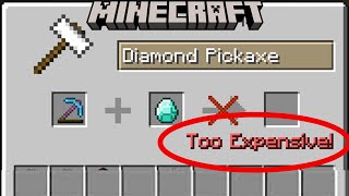 Why are Minecraft Items TOO EXPENSIVE to REPAIR?