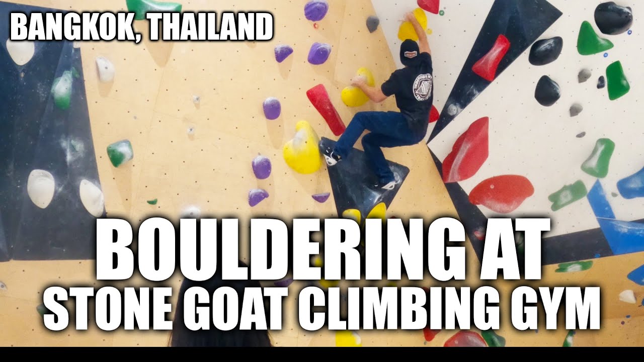 Bouldering in Bangkok Thailand! Stone Goat Climbing Gym