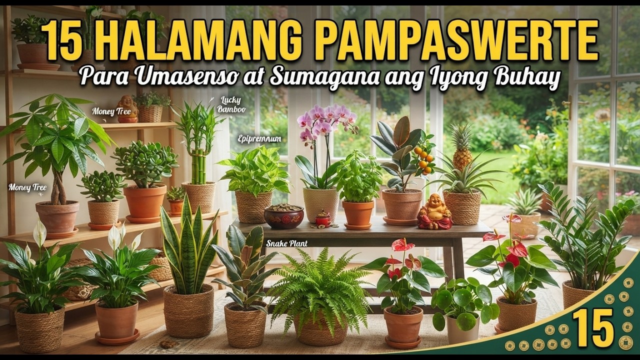15 SPIRITUAL PLANTS NA PANGONTRA SA EVIL-EYE!  PAMPASWERTE SA BAHAY (2026)