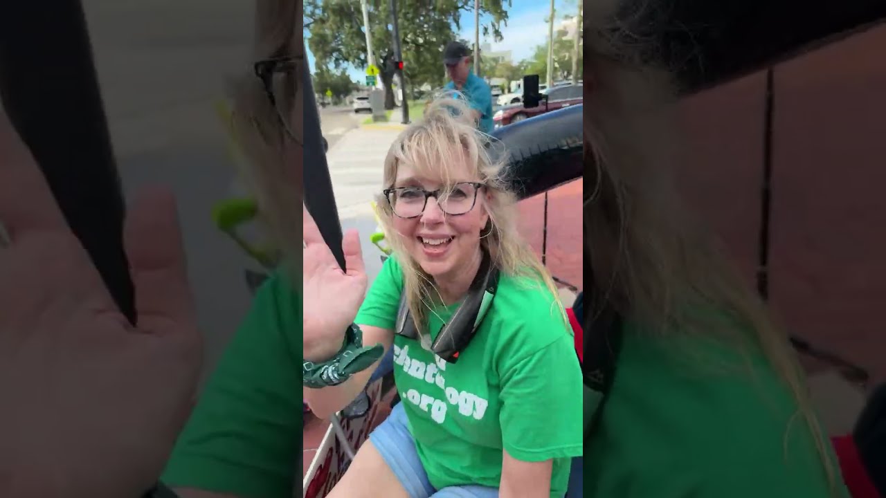 Protesting Scientology biggest base