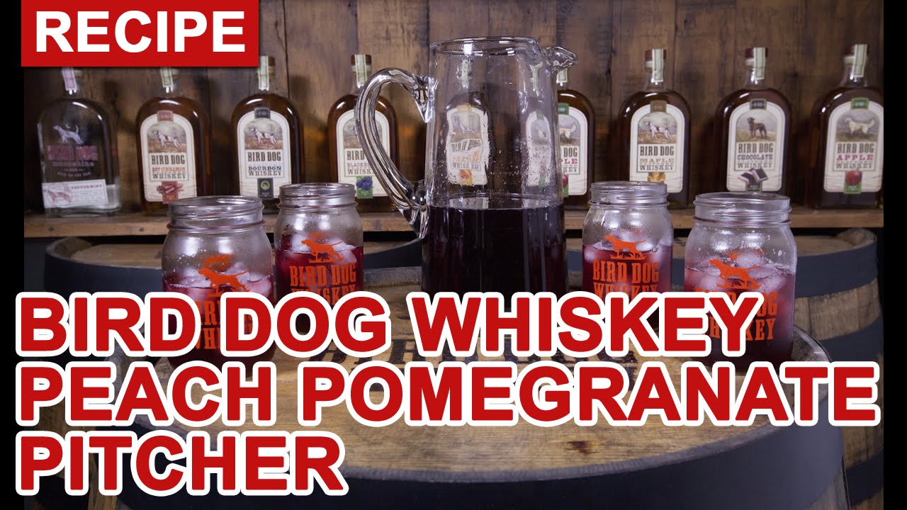 Bird Dog Peach Whiskey Peach Pomegranate Pitcher Mixology Recipe