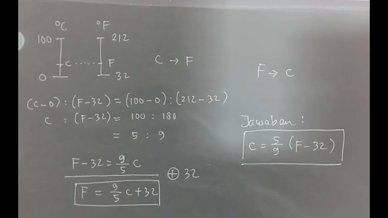 Konversi Suhu Dari Celsius Ke Fahrenheit - YouTube