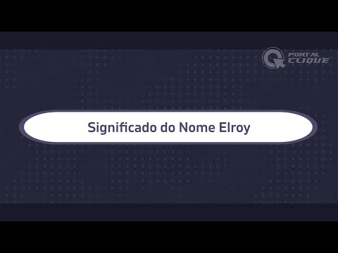 Video: ¿Cuál es el significado de elroy?