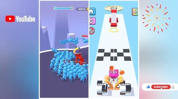 Jelly Run 2048 vs Crowd Number Run 3D | All Levels Gameplay | Android, iOS | Satisfying Mobile Games