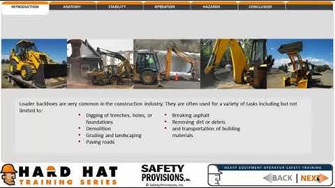 Loader | Backhoe |  Awareness Training