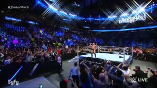 Daniel Bryan Running Knee on Kane - Casket Match