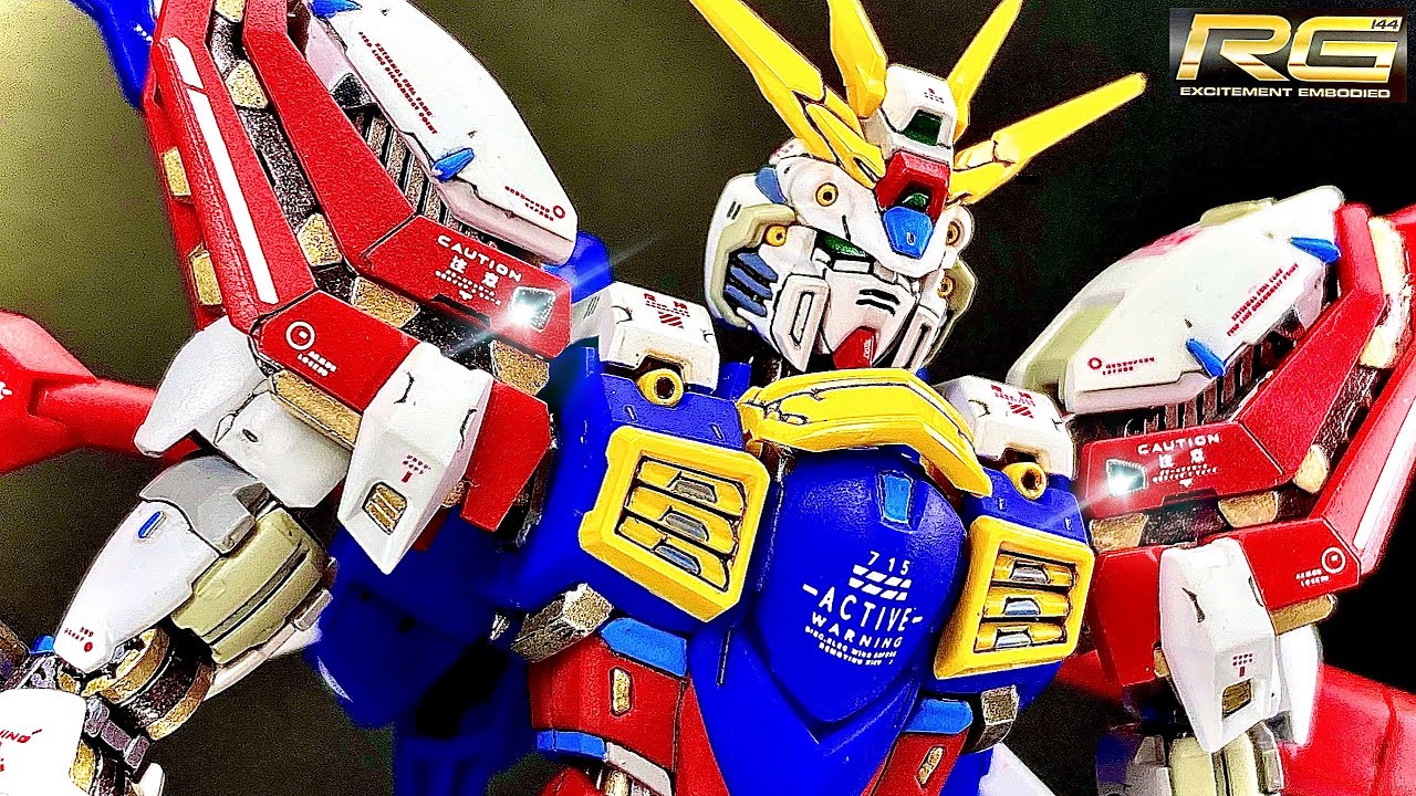ガンプラ】缶スプレーと筆で魅せる！RGゴッドガンダムを全力制作したら