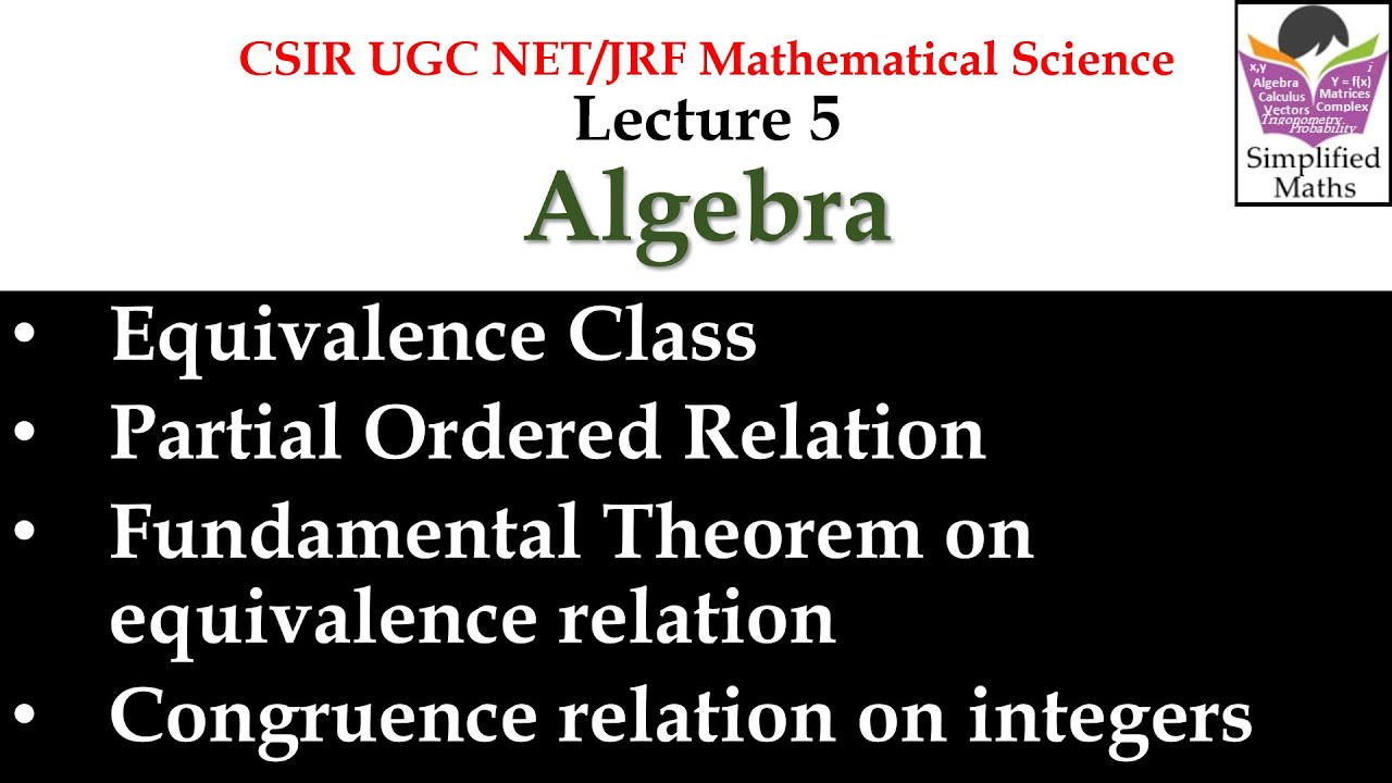 Lecture 5 Equivalence Class Partial Order Relation Congruence