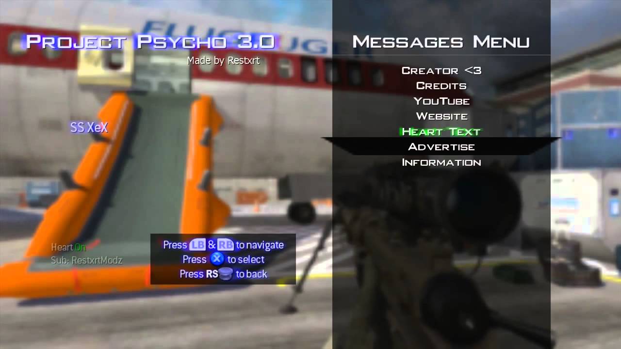 Mw2 Project Psycho Tu8 Mod Menu (By SS XeX) - YouTube