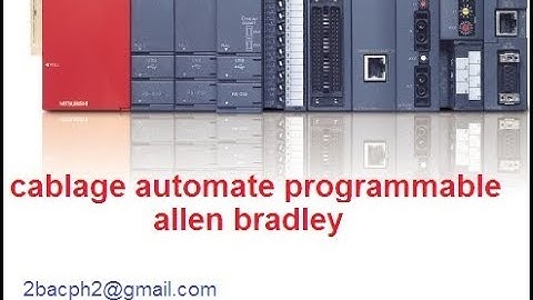 cablage automate programmable allen bradley
