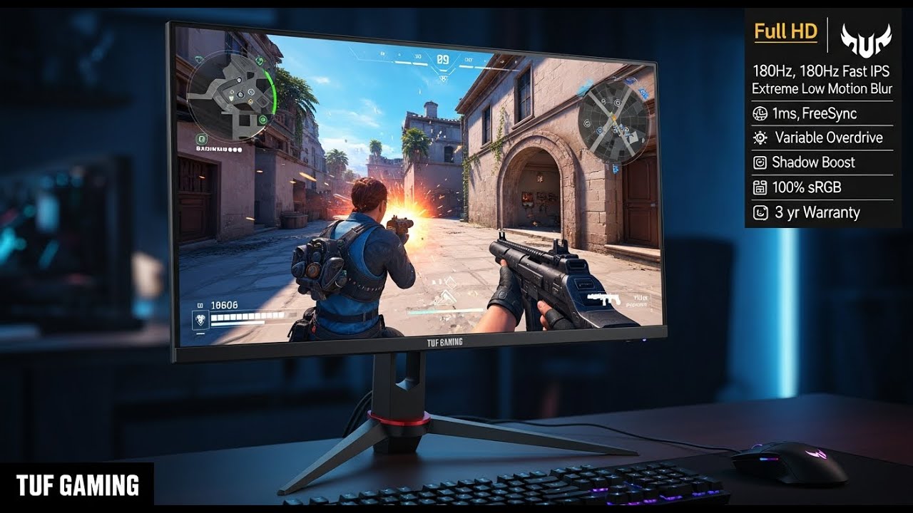 Монитор ASUS TUF Gaming VG279Q3R 27 дюймов | 180 Гц | 1 мс | Быстрый IPS | FreeSync