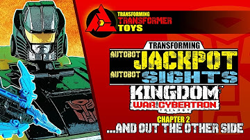How to Transform Transformers Kingdom AUTOBOT JACKPOT & SIGHTS War for Cybertron Trilogy - 3.T 134
