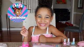 Celebrity 4 Year Old Makeup Routine | Cali's Playhouse Wealth