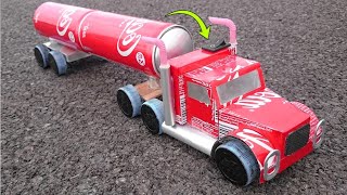 Turning Empty Soda Cans into Amazing Truck with a DC Motor