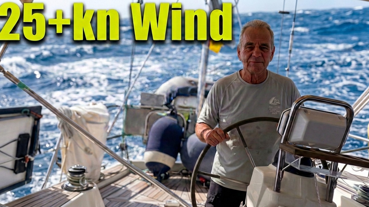 ⁣Single-handed sailing in the Caribbean: From Union Island to St. Lucia in strong trade winds