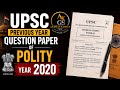 UPSE CSE PRELIMS PYQ POLITY 2020 #upscexam #upsc #ssc #ssccgl #rrb #ntpcstaticgk #uppcs #prelims