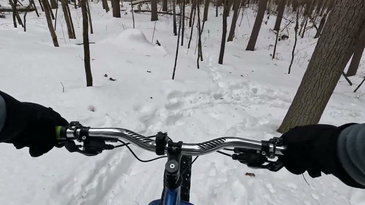 Fat biking Yudicy farms Nashua NH
