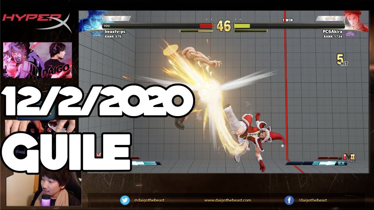 【BeasTV Highlight】 12/2/2020 Street Fighter V ガイル Guile