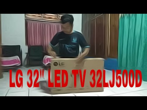 Unboxing LG 32" LED TV 32LJ500D & Test Gambar Ninmedia dgn Receiver Venus Tuxcon HD