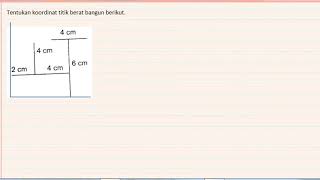CONTOH SOAL TITIK BERAT SATU DIMENSI CONTOH SOAL TITIK BERAT SATU DIMENSI