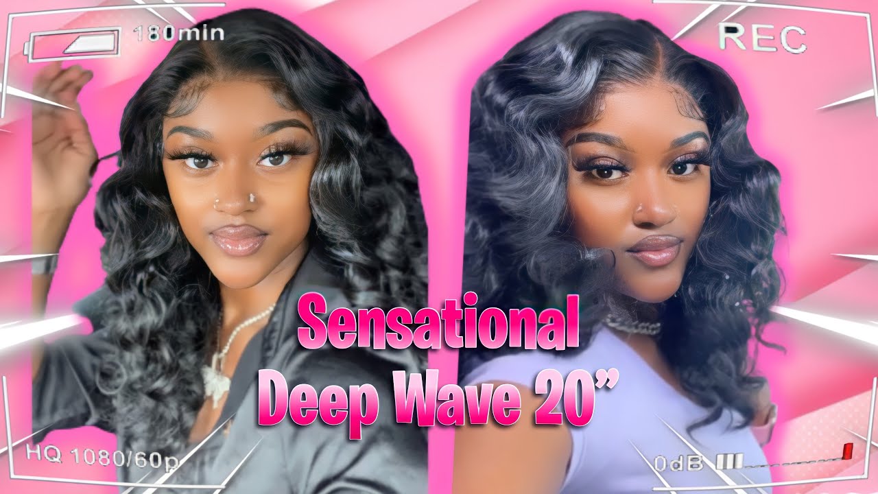 $50 Human Hair Dupe!? 😍😍 Sensational Deep Wave 20" | BrandiBrielle