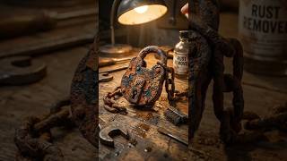 cleaning stubborn rust with magic spray #shorts #viral #rustremoval