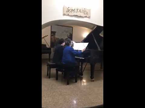 Marcella Crudeli e Leonardo Laviola: Brahms - danze ungheresi n.8 e 9