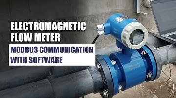 Electromagnetic Flow Meter Modbus communication with Software & installed successfully |Output RS485