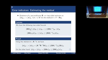 MOX Colloquia - Ludmil Zikatanov, 29/11/2022