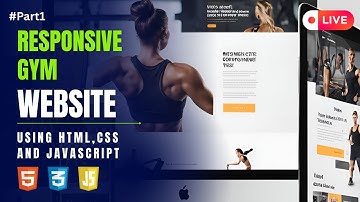 LIVE: Real-Time Website Building – Fitness/Gym Website in HTML CSS JS || Part 1